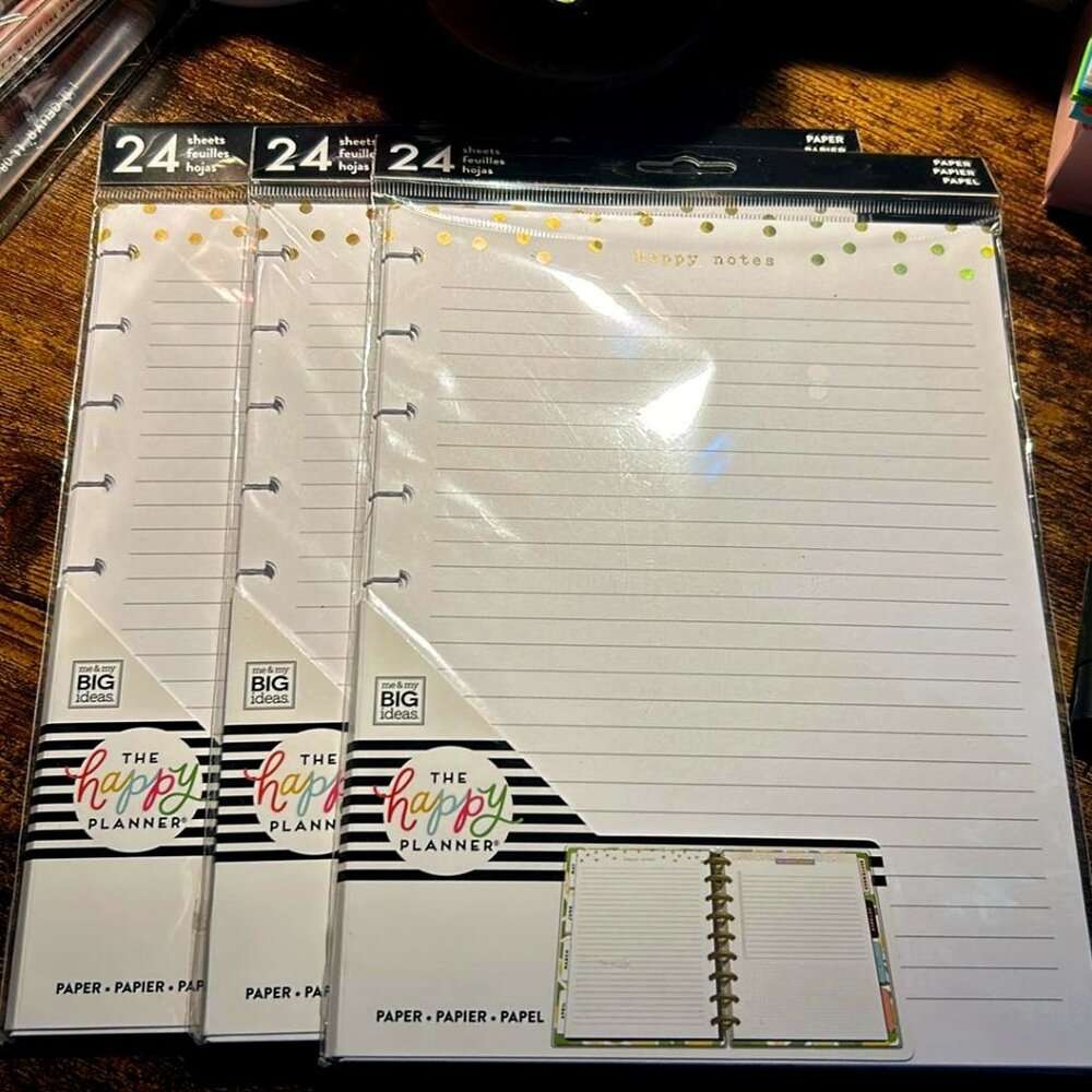 Happy Planner - Hologram Refill - Happy Notes - 24sheets - NEW